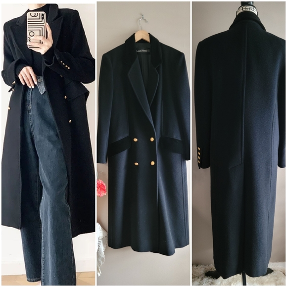 Louis Feraud Double Breasted Wool Coat - Picture 2 of 12